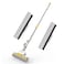 PVA Sponge Mop 27cm, Telescopic Handle Quadruple Roller  2 Extra Super Absorbent PVA Sponge Refill   Household Cleaning Tool  Best for Kitchen, Tiles, Multi-Surface Hard Floor (1+2)