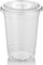 Lavish Crystal Clear PET Plastic Flat Lids With Straw Slot [8 0Z, 500 Units]