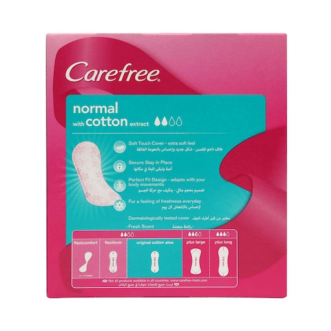 Carefree Cotton Fresh Scent Pantyliners Pack Of 56