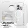 elago Magnetic Hybrid for iPhone 15 PRO compatible with MagSafe case cover - White