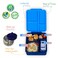 Eazy Kids Jumbo Bento Lunch Box w/ Thermos &amp; Sauce Jar- Blue
