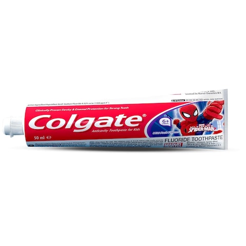 Colgate (كولجيت) معجون أسنان للأطفال عمر +6 الرجل العنكبوت 50 مل