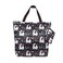 Sue's choice Reusable and Foldable Grocery Shopping Bags Waterproof Canvas, Large Durable Heavy Duty with Zipper for Travel Gym Backpack Weekender Overnight Bag