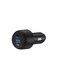 Powerology iPhone Car Charger 130W Ultra-Quick Dual USB-C With USB-A QC Output Compatible With iPhone 14 Pro Max/14 Pro/14/13 Pro MacBook Pro 2021 14" 16", Air, iPad Pro 12.9", Samsung S21+, Black