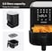 Nutricook Air Fryer 2, 1700 Watts, Digital Control Panel Display, 10 Preset Programs With Built-In Preheat Function, 5.5 Liter Black, 2 Years Warranty, Af205K
