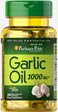 Puritan's Pride Garlic Oil 1000mg (100 Rapid Release Softgels)