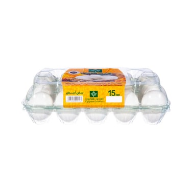 المزارعون المصريون بيض أبيض - 15 بيضة