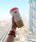Tumbler &lsquo;Keep Calm and Visit Dubai&#39; Design with Glitters and Stones for Hot and Cold Beverages 16oz