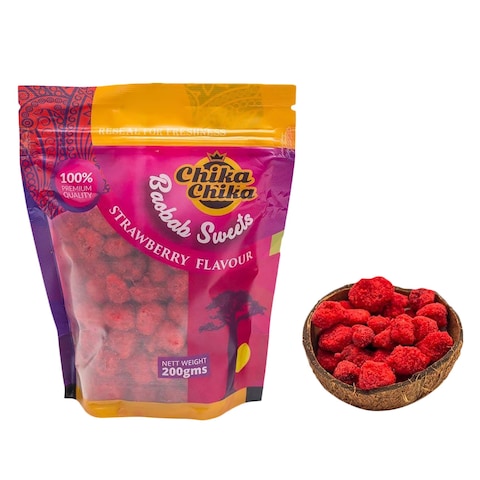 Chika Chika Strawberry Baobab Sweets 200g
