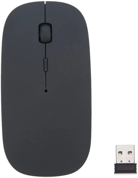 Generic T/H2.4G Rechargeable Wireless Mouse, Silent Business Wireless Optical Mouseblack