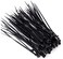 Generic 100Pcs Wire Self-Locking 250Mm Black Nylon Plastic Network Cable Wire Zip Tie Cord Strap Plastic Zip Trim Wrap Cable Loop Ties
