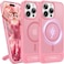 Torras UPRO Pstand Series Strong Magnetic &amp; Seamless Stand for iPhone 15 Pro Max Case, Fit for MagSafe, Mil-Grade Drop Protection, Adjustable Kickstand,Slim Frosted Matte Pink
Visit the TORRAS Store