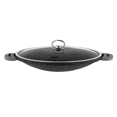 TAC TAC-3394 Granite Frying Pan With Lid 34cm Black