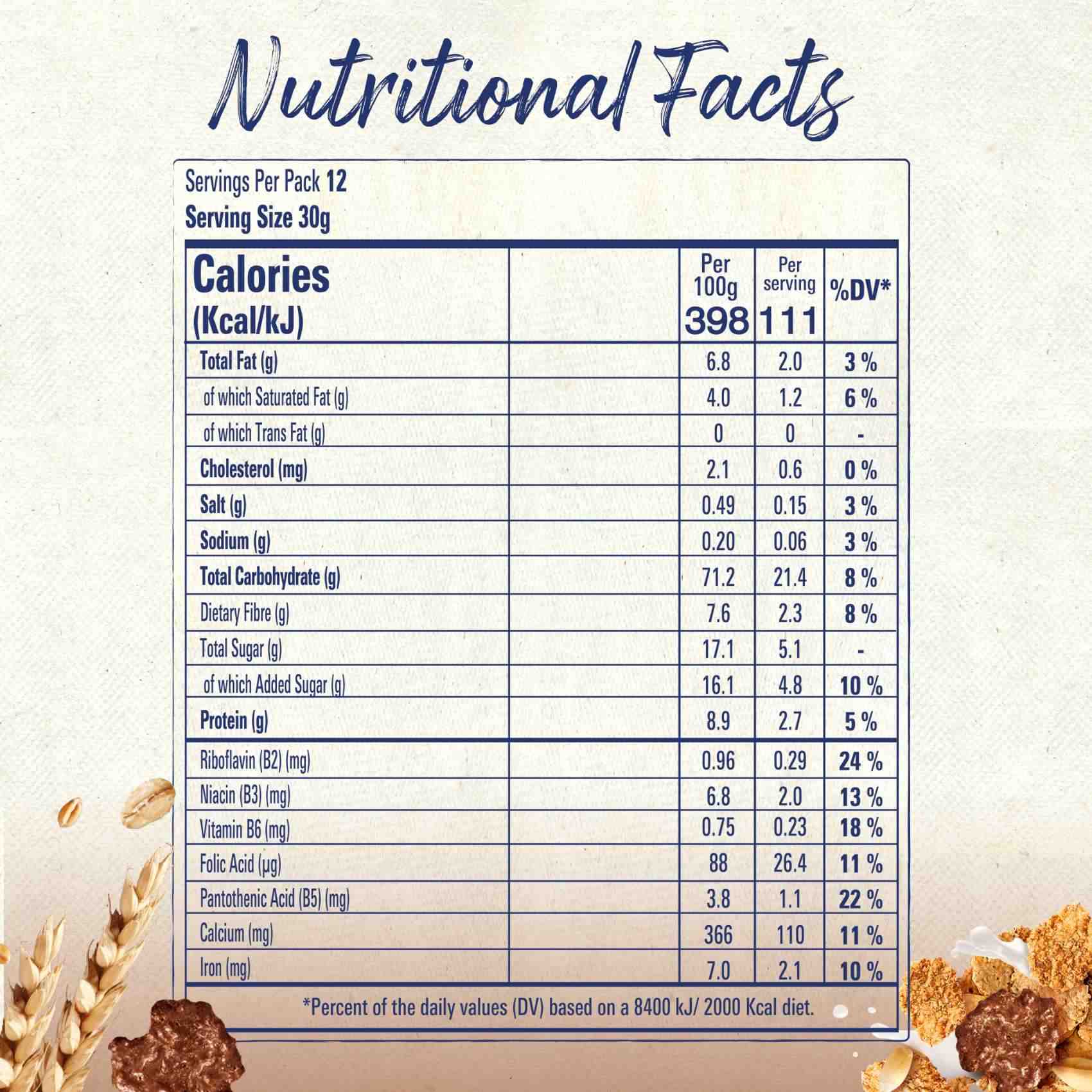 Nestle Fitness Chocolate Morning Boost Cereal 375g