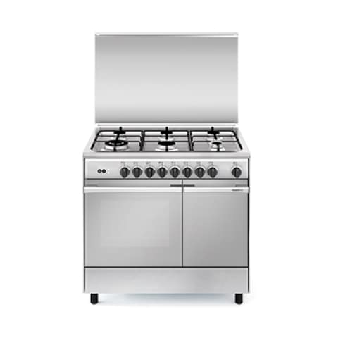 Glem Gas Cooker With Gas Grill PU9622GI 90CM Inox