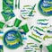Creative Converting Alligator Party Hot or Cold Beverage Paper Cups 8-Pieces- Green