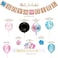 Doreen Gender Reveal Party Supplies and Baby Shower Boy or Girl Kit (64 Pieces) - Including 36" Reveal Balloon, Confetti Balloons, Banner, Photo Props and More
