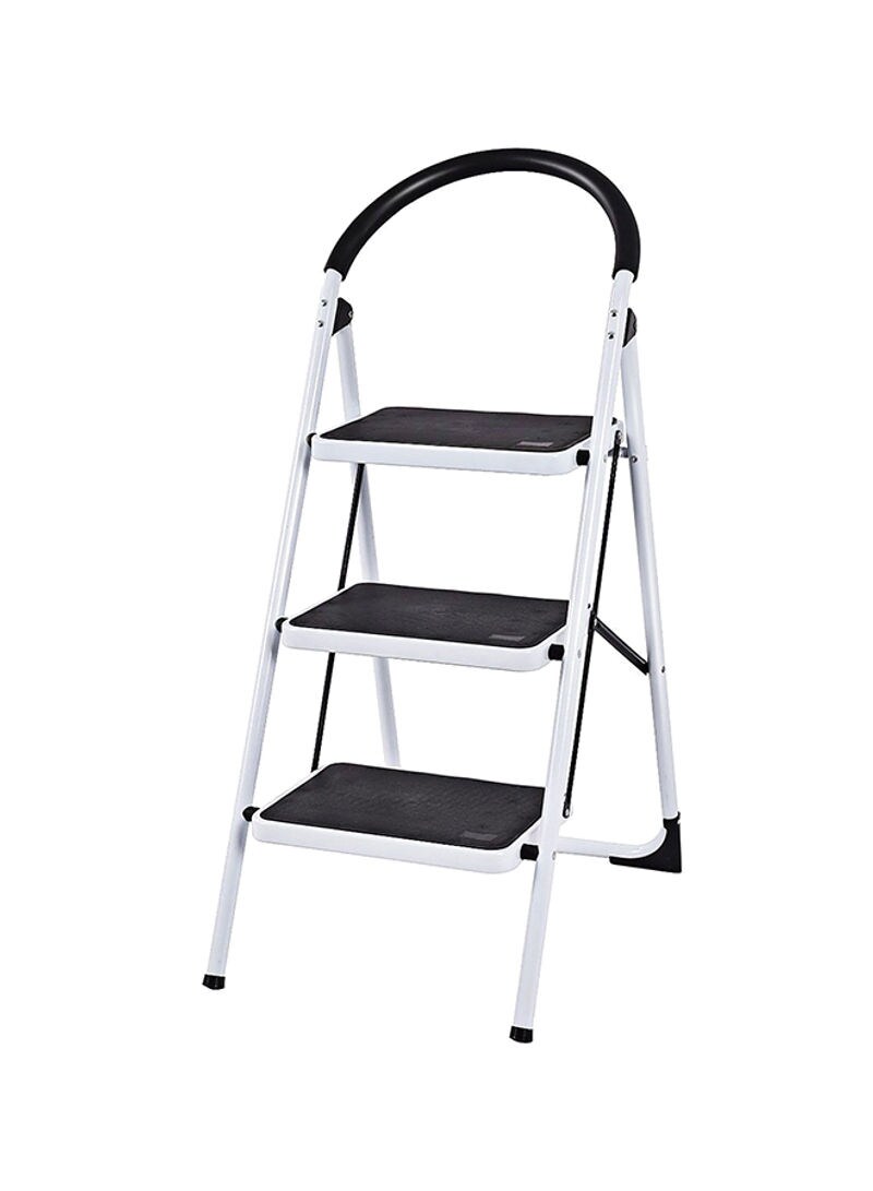 Buy Generic Foldable Step Ladder With Rubber Handgrip White/Black ...