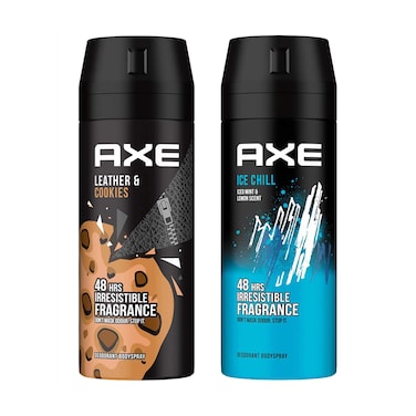 Axe Ice Chill Deodorant Spray for Men - 150ml with Axe Cookies - 150ml
