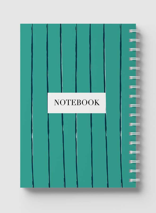 Lowha Spiral Notebook With 60 Sheets And Hard Paper Covers With Abstract Design, For Jotting Notes And Reminders, For Work, University, School