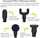 ULTIMAX Gun Massager Machine for Full Body, Machine Massage Gun Electric Muscle Massager Electric Handheld Deep Muscle Massager With 4 Massager Head-Assorted Color
