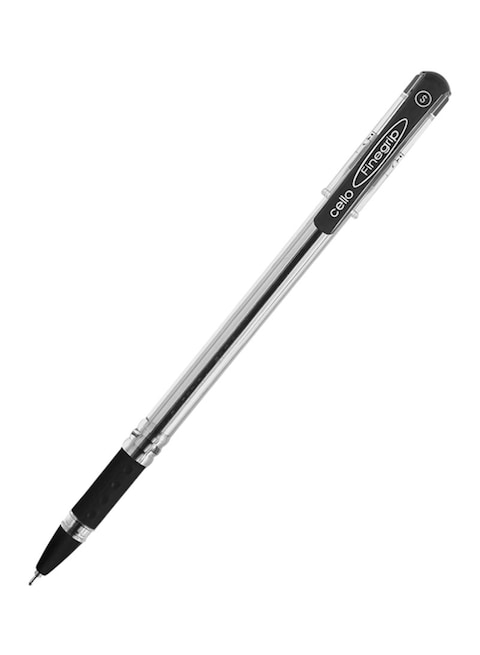 Cello 50-Piece Finegrip Ball Pen Black/Clear