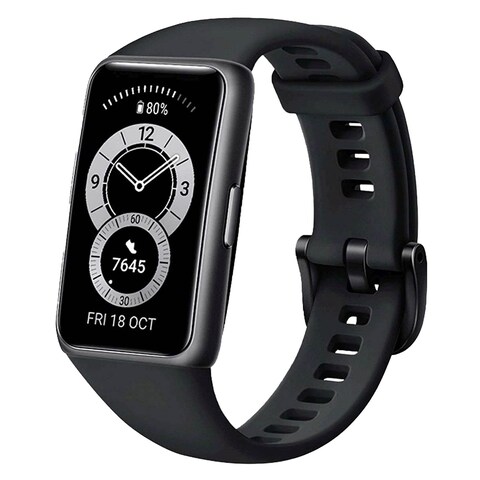 HUAWEI Band 6 - 1.47-inch Fitness Tracker Smart Band - Graphite Black