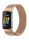 Fitme سوار Milanese لـ Fitbit Charge 5 وردي ذهبي