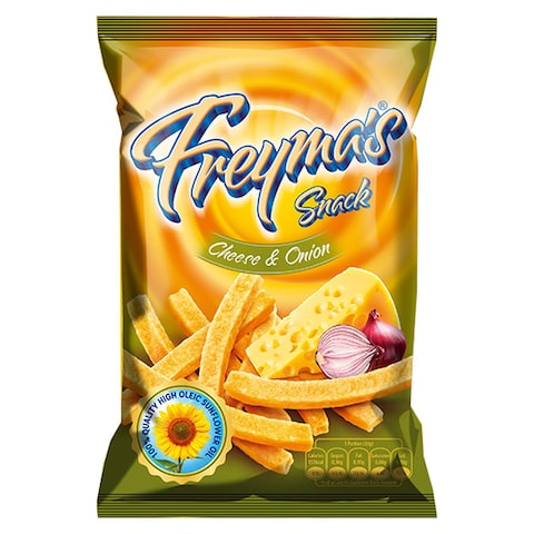 Freyma&#39;s Cheese And Onion Snacks - 75 gram