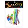 Extreme Craft Velvet Sticks with Creative Eyes and Cotton Balls Multicolour