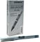 Zebra 0.5mm Direct Ink Rollerball Pen 10 Pieces Set  Black