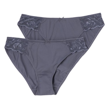 TEX Clara Brief For Women Size 42/44 2 Pieces Grey