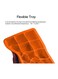 Generic 15-Grid Silicone Ice Cube Tray Orange 185X115X35mm