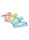 Generic Bagis 8-Piece Coat Hanger Yellow/Green/Blue 35x4centimeter