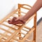 Atraux 3-Tiers Wooden Shoes Rack, Free-Standing Bamboo Shoes Storage Shelf