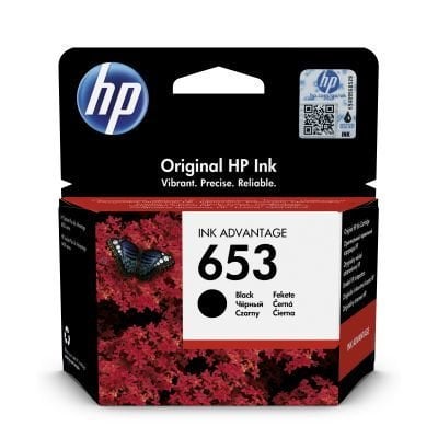 HP 653 Black Ink Cartridge (3Ym75Ae)