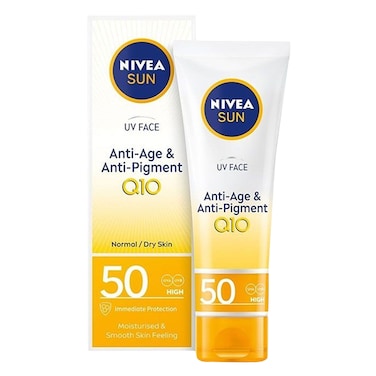 Nivea Sun UV Face Q10 Anti Age And Anti Pigment SPF 50 Face Sun Cream 50ml