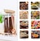 1CHASE Borosilicate Glass Storage Jar With Clip And Airtight Bamboo Lid 1400ml, Storage Jar To Store Tea, Coffee Beans, Candy, Spices, Biscuits - Set Of 2