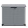Cosmoplast Cedargrain Strong Shed Flat Lid Dark Grey 1200L