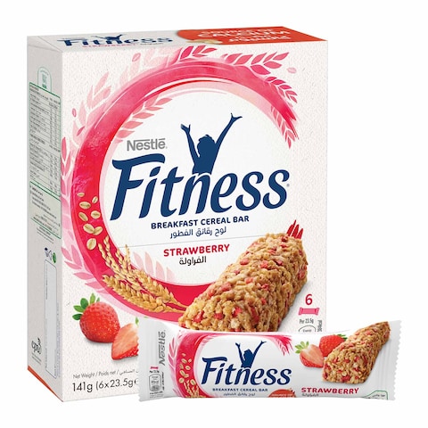 Fitness Breakfast Cereal Bar With Wholegrain &amp; Strawberry 23.5g &times;6 Pieces