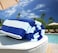 Comfy Set of 2 600 gsm 100% Cotton Pool &amp; Bath Towel 90x180cms - Blue