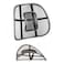 Generic Lumbar Beads Massager Car Seat Back Support - Black 1 Pcs