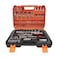 108  1/4- 1/2" Dr. Socket Wrench Set 108 Pcs Tool Kits for All Purpose 1/4" Drive Metric Flexible Extension Bar Hand Tool Kit