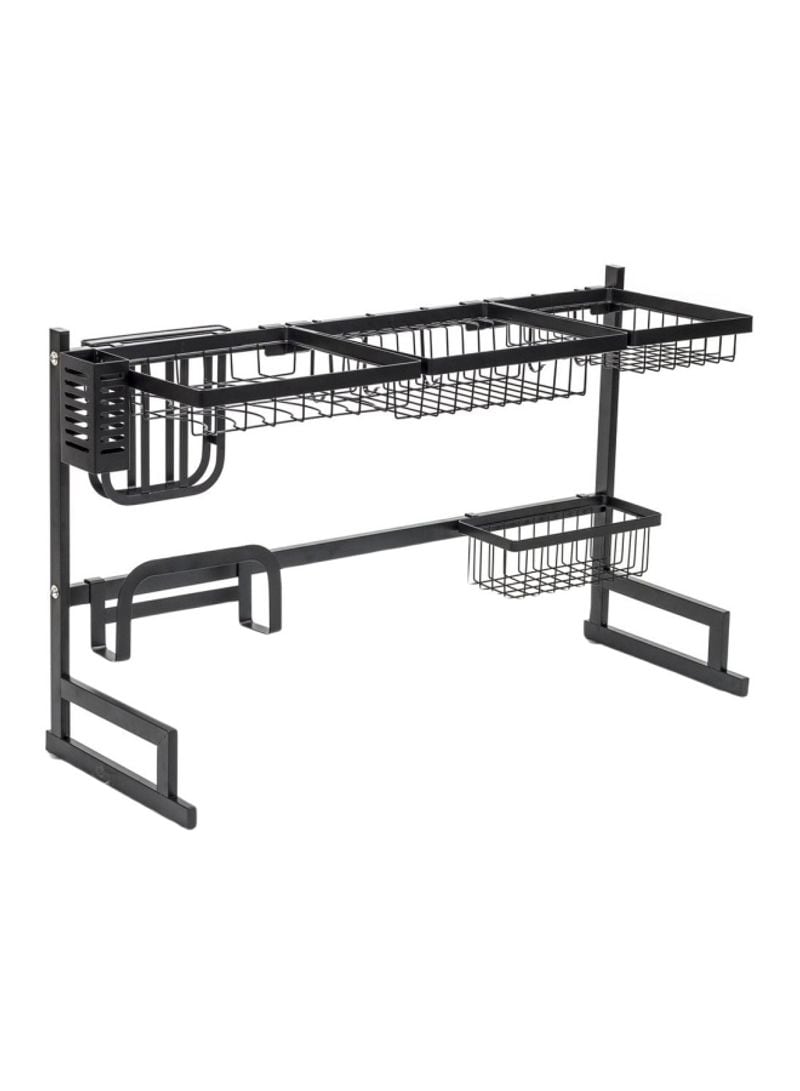 Buy 2 Tier Fully Customizable Dish Drying Rack Black 89cm Online ...