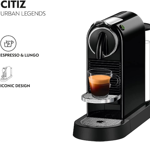 Nespresso Citiz D113, Black, Coffee Machine