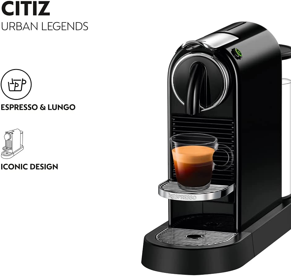 Nespresso Citiz D113, Black, Coffee Machine