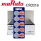 muRata 100-Piece CR2016 3V Lithium Batteries