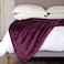 Morano Velvet Blanket - 220 x 240 cm - Violet