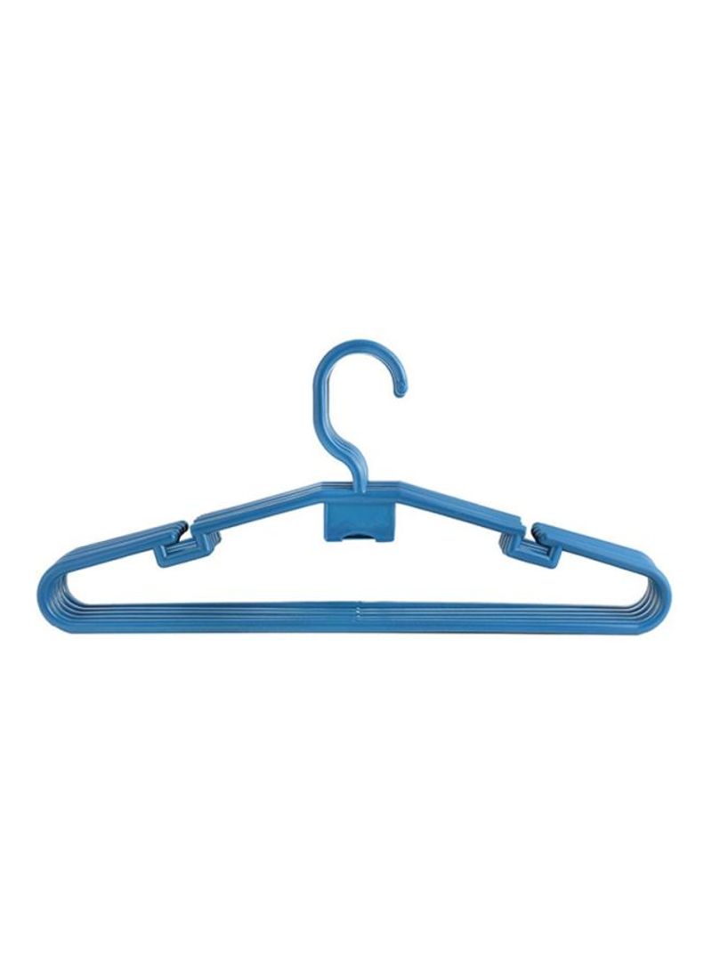 Royalford 5-Piece Plastic Clothes Hanger Blue