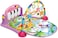 Huanger Baby Piano Play Gym Playmate Music And Lights - Pink